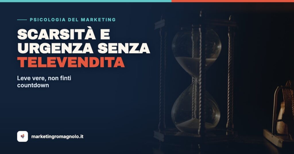 Scarsità e urgenza senza sembrare una televendita