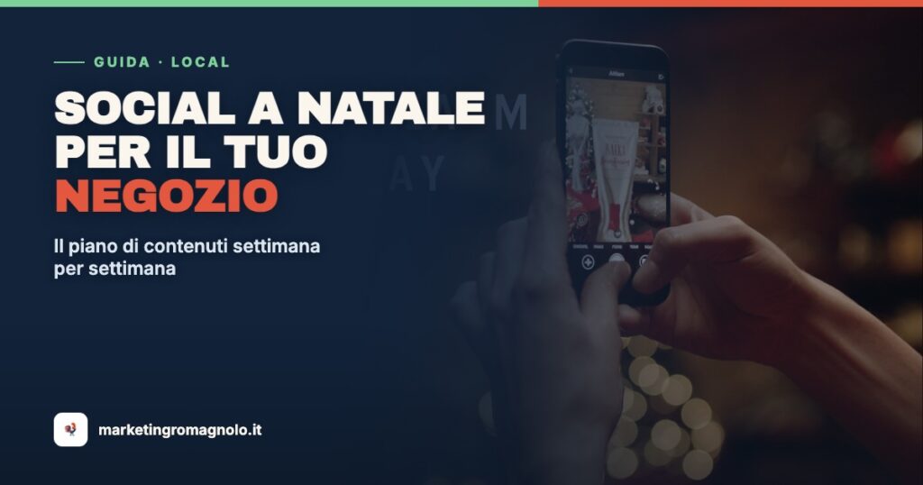Social a Natale: il piano di contenuti per un negozio o un'attività locale
