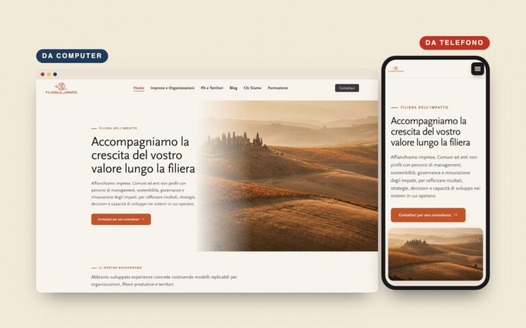 Filiera dell’Impatto: un nome nuovo, dalla home ai moduli